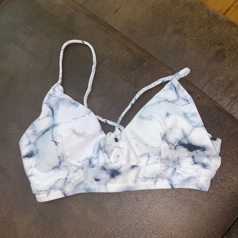 Marble Bikini Top